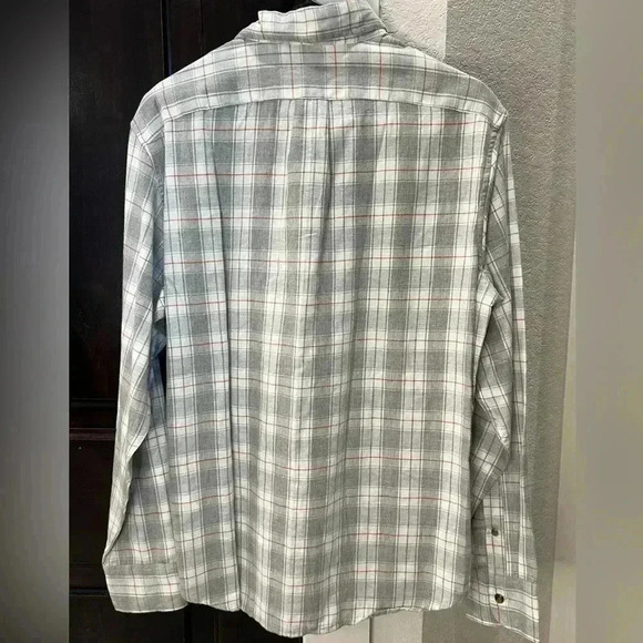 NWT J.Crew Men’s Slim Fit Twill Long Sleeve Button Down Shirt-Grey Plaid/SZ M - Picture 2 of 5